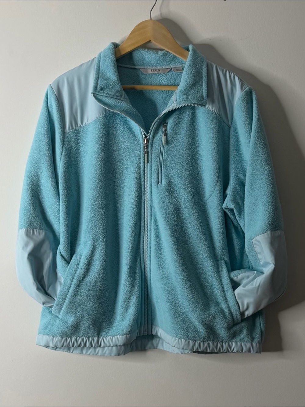 Izod Light Blue Teddy Fleece Jacket